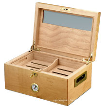 Custom Bulk Cigar Humidor Case Back Wood Cuban Gift Packaging Wooden Box